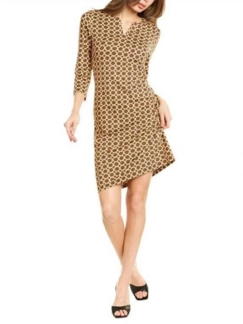 J McLaughlin Carly Dress 3/4 Sleeve in Raising Cane NWT Medium